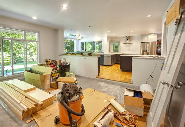 Professional Cabinet Refacing technician working in Burke, VA
